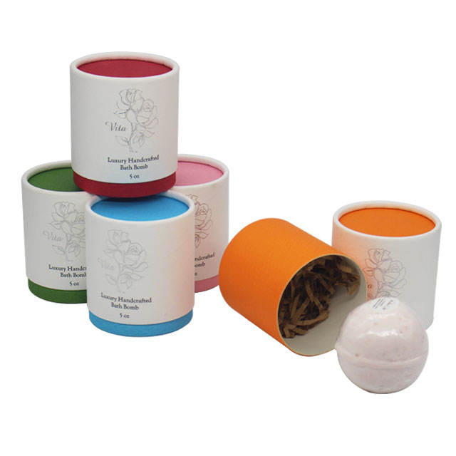 Handmade bath bomb soap packaging paper tube - Image 2