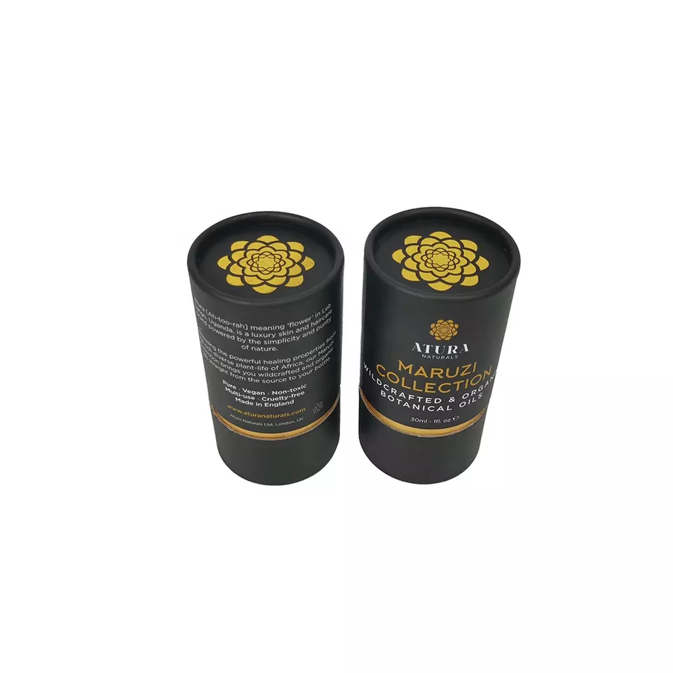 Natural Paperboard Botanical Oil Paper Tube - Image 5