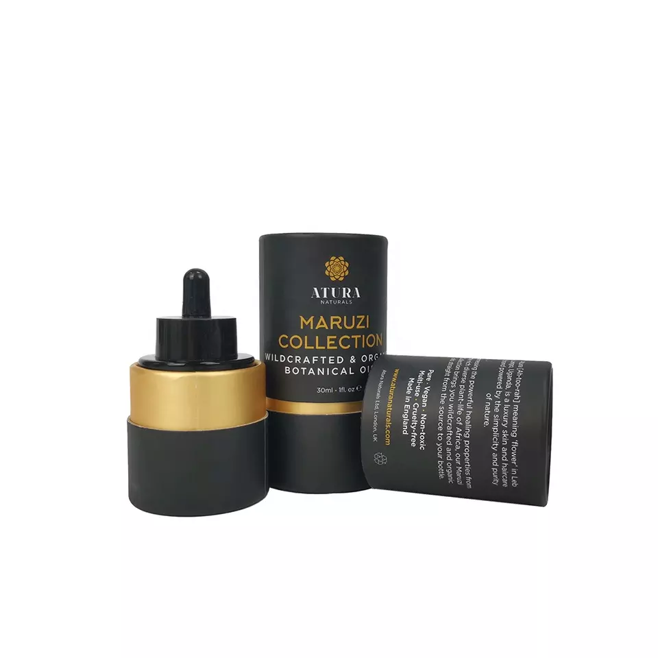 Natural Paperboard Botanical Oil Paper Tube