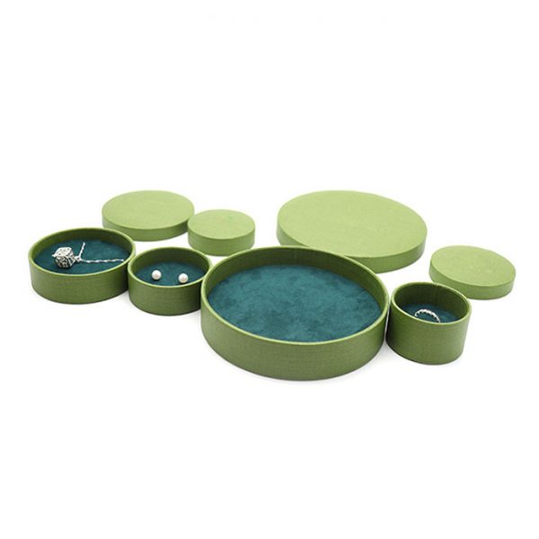 Circle paperboard jewelry packaging tube - Image 2