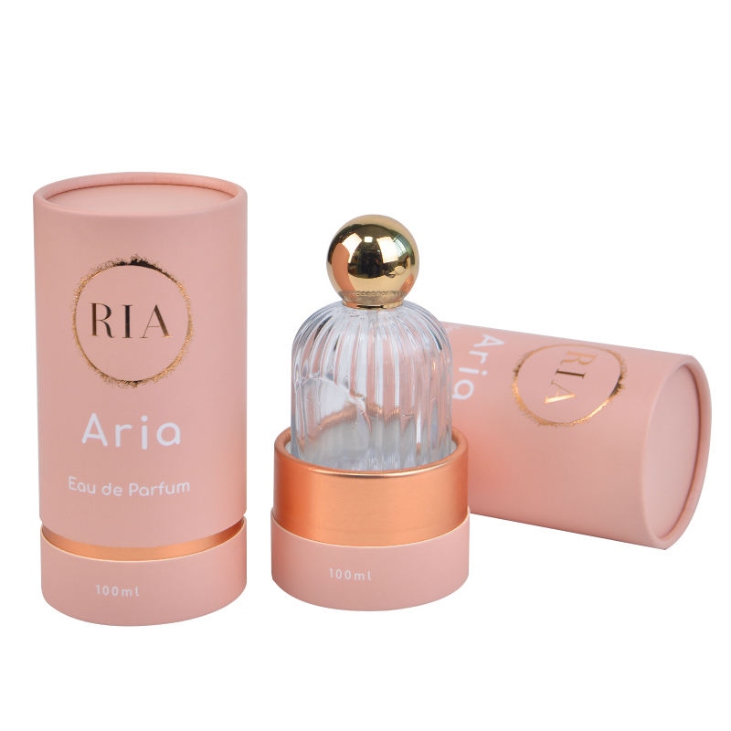 Luxury perfume spray bottles rose gold paper tube - Image 4