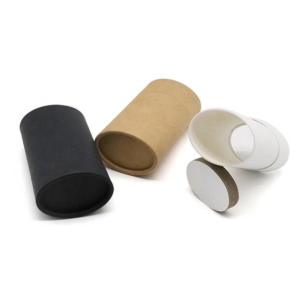 Natural brown Kraft cardboard deodorant oval push-up paper tube - Image 6