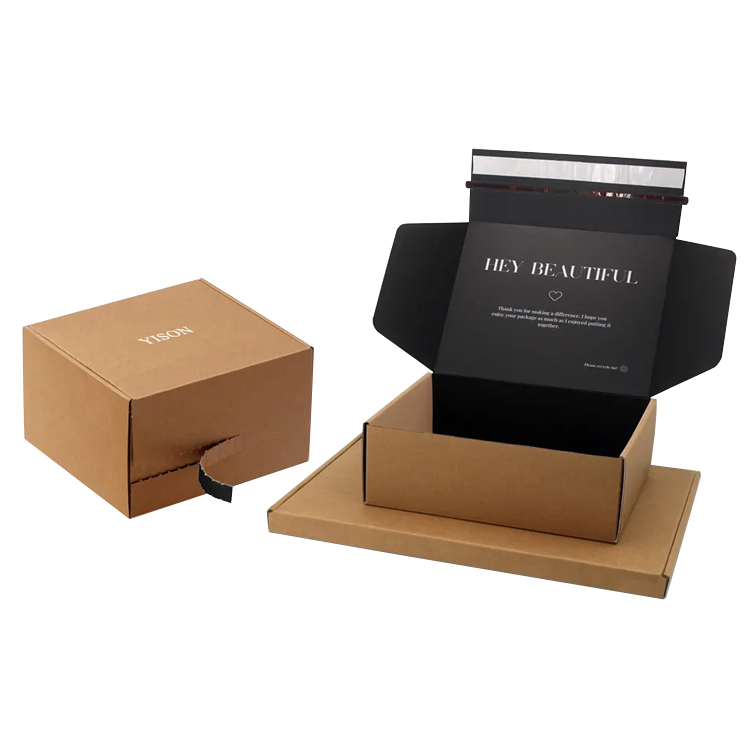Shipping Mailer Gift Packaging Self Zipper Corrugated Box - Image 2