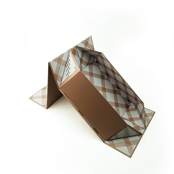 Checked Design Magnetic Gift Box With Lid Decorative Empty Box - Image 5