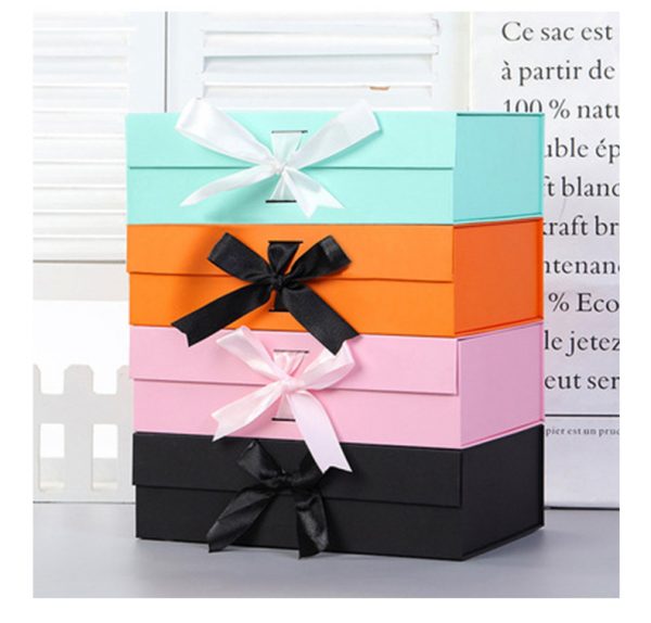 Foldable Cardboard Rigid Magnetic Lid Handmade Luxury Folding Gift Boxes - Image 2