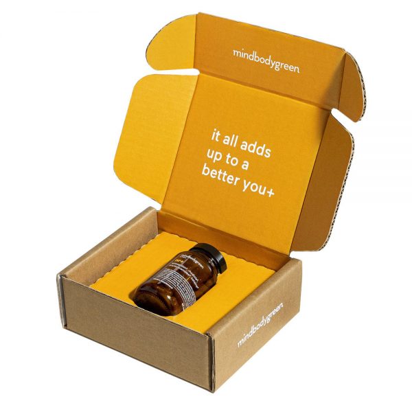 Custom logo gummy health natural protein bar vitamin pill supplement bottle jar shipping mailer box - Image 2