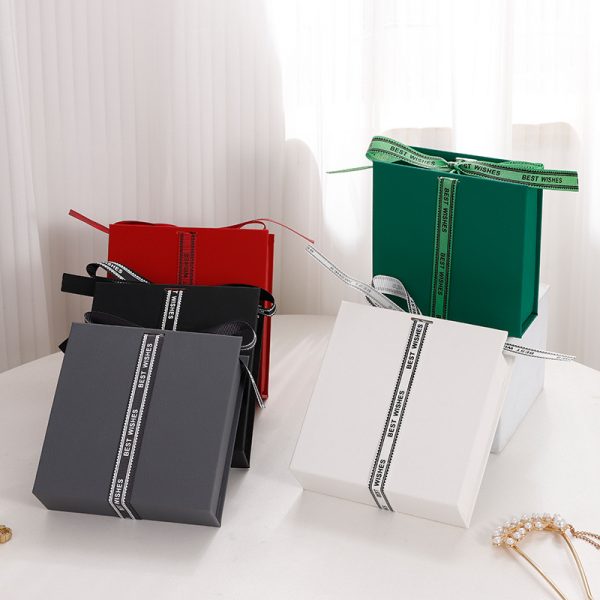 Jewellery ribbon gift box for Ring Necklaces Bracelet Valentine's Day Gift Packaging - Image 5