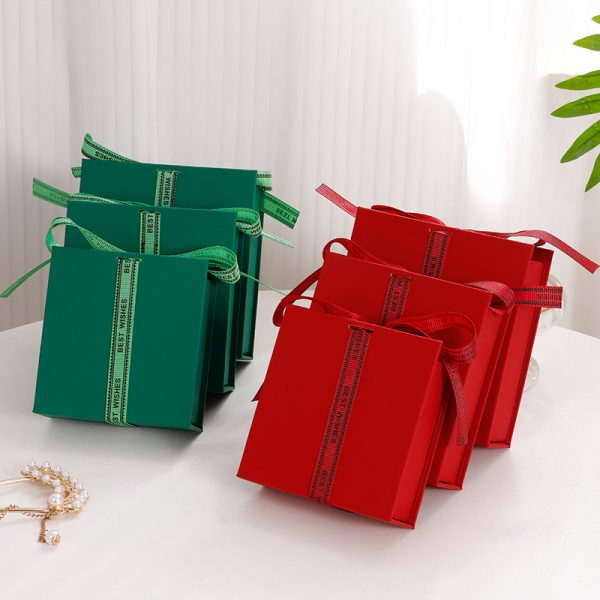 Jewellery ribbon gift box for Ring Necklaces Bracelet Valentine's Day Gift Packaging - Image 3