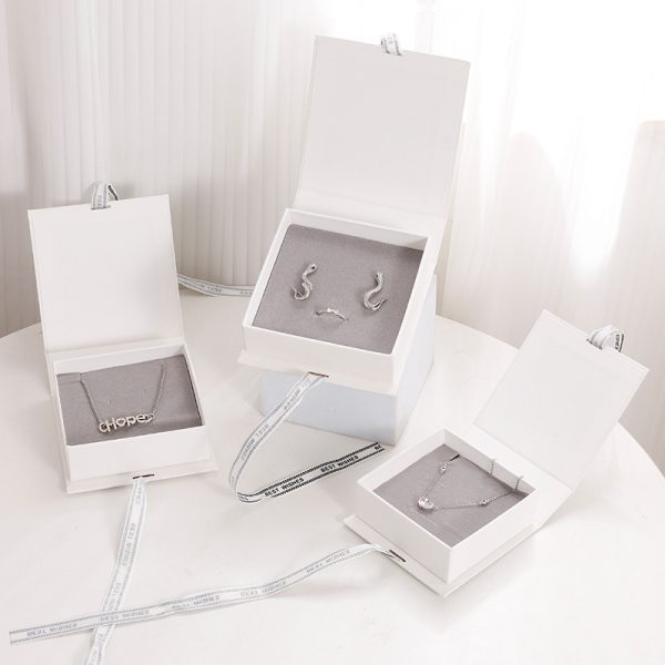 Jewellery ribbon gift box for Ring Necklaces Bracelet Valentine's Day Gift Packaging - Image 6