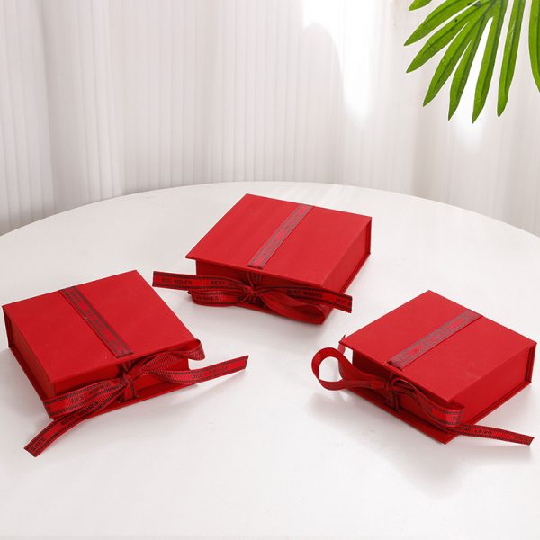 Jewellery ribbon gift box for Ring Necklaces Bracelet Valentine's Day Gift Packaging - Image 7