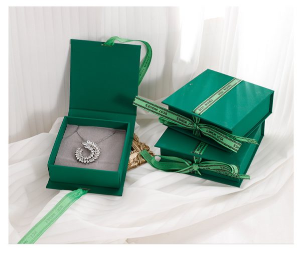 Jewellery ribbon gift box for Ring Necklaces Bracelet Valentine's Day Gift Packaging - Image 8