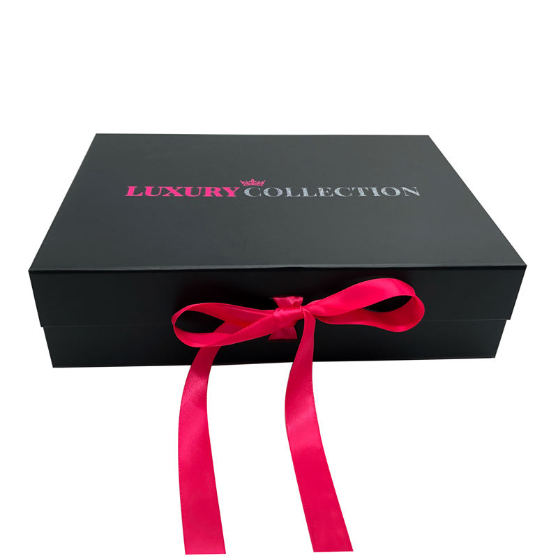 Custom luxury cardboard gift box with satin lining for human hair wig - Image 4