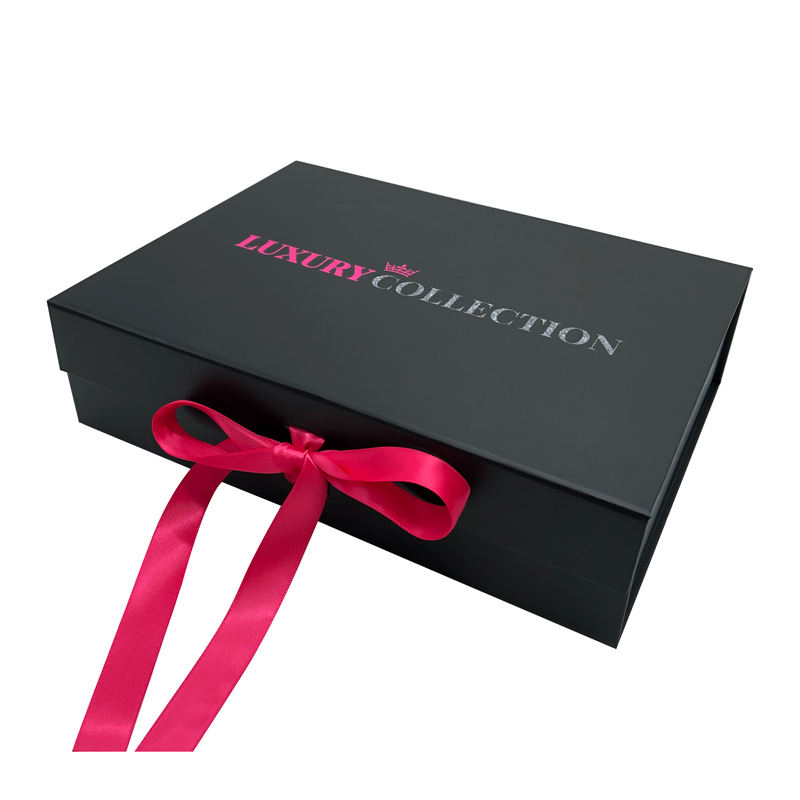 Custom luxury cardboard gift box with satin lining for human hair wig - Image 5