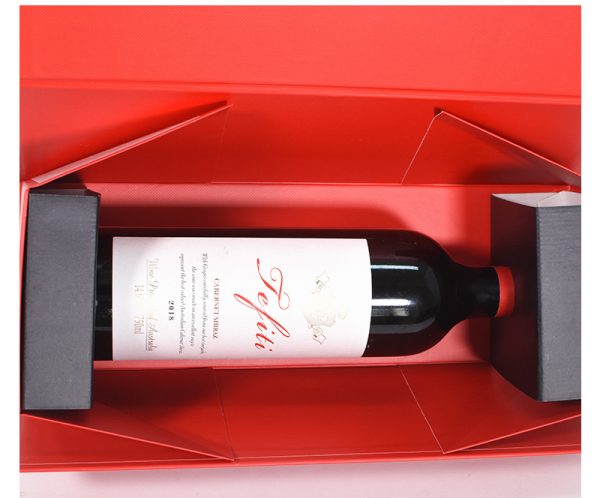 Wholesale wine rigid packaging gift box with handle - Image 4